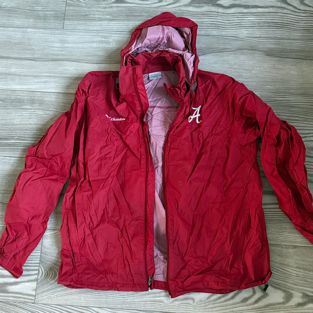Columbia Red Alabama Raincoat Jacket